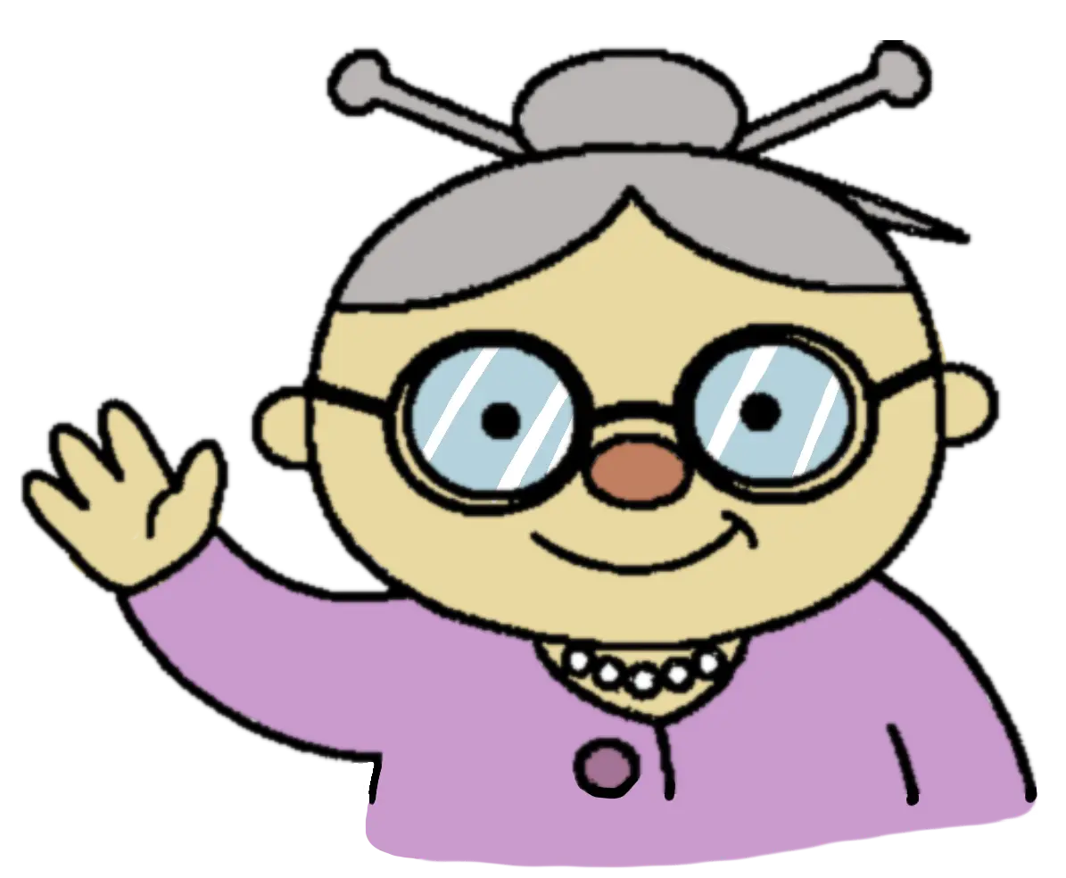 Grandma waving